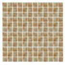 Epoch Architectural Surfaces Spongez S-Tan-1407 Mosiac Recycled Glass Mesh Mounted Floor and Wall Tile - 3 in. x 3 in. Tile Sample