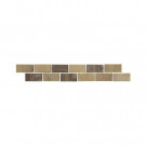 Daltile San Michele Moka 2 in. x 12 in. Glazed Porcelain Floor Decorative Accent Floor and Wall Tile