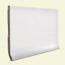 U.S. Ceramic Tile Color Collection Matte Snow White 3-3/4 in. x 6 in. Ceramic Stackable Cove Base Wall Tile-DISCONTINUED
