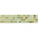 Daltile Fashion Accents Sand 3 in. x 12 in. 8 mm Illumini Mosaic Accent Wall Tile