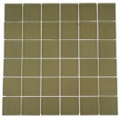 Splashback Tile 12 in. x 12 in. Contempo Cream Frosted Glass Tile-DISCONTINUED
