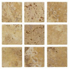 Jeffrey Court Travertino Gold 4 in. x 4 in. Travertine Floor and Wall Tile (9 pieces/sq. ft.)