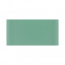 Daltile Glass Reflections 3 in. x 6 in. Serene Green Glass Wall Tile (4 sq. ft. / case)-DISCONTINUED