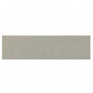 Daltile Identity Cashmere Gray Grooved 4 in. x 24 in. Porcelain Bullnose Floor and Wall Tile