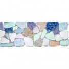 MS International Rock Strip 4 in. x 12 in. Tumbled Marble Listello Floor and Wall Tile