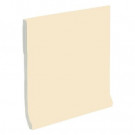 U.S. Ceramic Tile Color Collection Bright Khaki 4-1/4 in. x 4-1/4 in. Ceramic Stackable Cove Base Wall Tile-DISCONTINUED