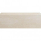 U.S. Ceramic Tile Avila Blanco 3-1/4 in. x 12 in. Glazed Ceramic Single Bullnose Tile-DISCONTINUED