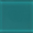 Daltile Glass Reflections 4-1/4 in. x 4-1/4 in. Almost Aqua Glass Wall Tile (4 sq. ft. / case)-DISCONTINUED