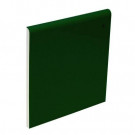 U.S. Ceramic Tile Bright Kelly 4-1/4 in. x 4-1/4 in. Ceramic Surface Bullnose Wall Tile-DISCONTINUED