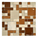 Jeffrey Court 12 in. x 12 in. Regatta Pinwheel Glass Mosaic Tile-DISCONTINUED