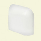 U.S. Ceramic Tile Color Collection Matte Snow White 2 in. x 2 in. Ceramic Radius Corner Wall Tile-DISCONTINUED