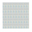 Daltile Sonterra Glass Ice White Iridescent 12 in.x12 in.x 6mm Glass Sheet Mounted Mosaic Wall Tile(10 sq.ft./case)-DISCONTINUED