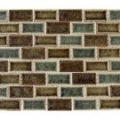 MS International Fossil Canyon 12 in. x 12 in. x 8 mm Glass Mesh-Mounted Mosaic Tile