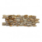 Solistone Standing Pebbles Crown 4 in. x 12 in. Natural Stone Pebble Wall Tile (5 sq. ft./case)