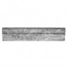 Jeffrey Court Tundra Grey Crown 2.625 in. x 12 in. Marble Tile