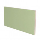 U.S. Ceramic Tile Color Collection Matte Spring Green 3 in. x 6 in. Ceramic Surface Bullnose Wall Tile-DISCONTINUED