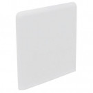U.S. Ceramic Tile Color Collection Bright Tender Gray 3 in. x 3 in. Ceramic Surface Bullnose Corner Wall Tile-DISCONTINUED