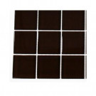Splashback Tile Contempo Mahogany Polished Glass - 6 in. x 6 in. Tile Sample-DISCONTINUED