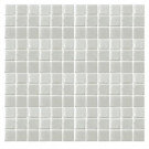 Epoch Architectural Surfaces Irridecentz I-Off White-1413 Mosiac Recycled Glass Mesh Mounted Tile - 3 in. x 3 in. Tile Sample