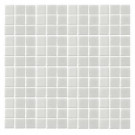 EPOCH Oceanz O-White-1720 Mosiac Recycled Glass Anti Slip Mesh Mounted Floor and Wall Tile - 3 in. x 3 in. Tile Sample