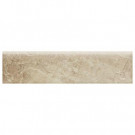Daltile Continental Slate Egyptian Beige 3 in. x 12 in. Porcelain Bullnose Floor and Wall Tile