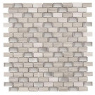 Jeffrey Court Brick Boulevard 11- 1/4 in. x 12 in. x 8 mm Stone Stainless Mosaic Wall Tile