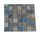 Splashback Tile Blue Macauba Marble Floor and Wall Tile - 6 in. x 6 in. Tile Sample-DISCONTINUED