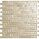 EPOCH Brushstrokes Chiarro-1502-S Strips Mosaic Glass 12 in. x 12 in. Mesh Mounted Tile (5 sq. ft.)
