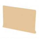 U.S. Ceramic Tile Color Collection Bright Camel 4 in. x 6 in. Ceramic Left Cove Base Corner Wall Tile-DISCONTINUED