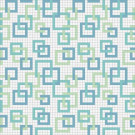 Mosaic Loft Links Splash Motif 24 in. x 24 in. Glass Wall and Light Residential Floor Mosaic Tile