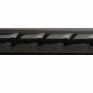 U.S. Ceramic Tile Bright Black 7/8 in. x 6 in. Ceramic Rope Liner Bar Tile