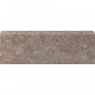U.S. Ceramic Tile Craterlake Petra 12 in. x 3 in. Glazed Ceramic Single Bullnose Tile-DISCONTINUED