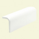 U.S. Ceramic Tile Color Collection Matte Snow White 2 in. x 6 in. Ceramic Sink Rail Wall Tile