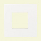 Daltile Fashion Accents Arctic White 4-1/4 in. x 4-1/4 in. Ceramic Square Insert Wall Tile