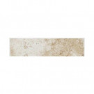 Daltile Fidenza Bianco 3 in. x 9 in. Ceramic Bullnose Wall Tile