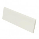 U.S. Ceramic Tile Color Collection MattE Bone 2 in. x 6 in. Ceramic Surface Bullnose Wall Tile-DISCONTINUED