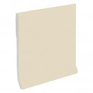 U.S. Ceramic Tile Color Collection Bright Fawn 4-1/4 in. x 4-1/4 in. Ceramic Stackable Cove Base Wall Tile-DISCONTINUED