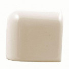 Daltile Semi-Gloss Mayan White 2 in. x 2 in. Glazed Ceramic Bullnose Corner Wall Tile-DISCONTINUED