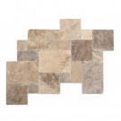 Daltile Travertine Andes Gray Paredon Pattern Floor and Wall Tile Kit (6 sq. ft / case)