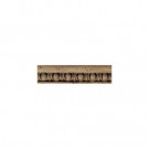 Daltile Fashion Accents Noce Jacquard 2 in. x 8 in. Travertine Listello Accent Wall Tile-DISCONTINUED