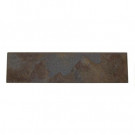 Daltile Continental Slate Tuscan Blue 3 in. x 12 in. Porcelain Bullnose Floor and Wall Tile