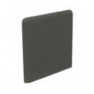 U.S. Ceramic Tile Color Collection Bright Dark Gray 3 in. x 3 in. Ceramic Surface Bullnose Corner Wall Tile-DISCONTINUED