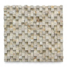 Solistone Cubist Cezanne 12 in. x 12 in. x 22.2mm Marble Mesh-Mounted Mosaic Wall Tile (5 sq. ft./ case)