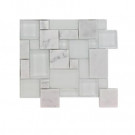 Splashback Tile Tetris Carrera Ice Parisian Pattern Tile Sample