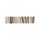 Daltile Modern Dimensions 2 in. x 8 in. Multi-Brown Lines Accent Tile
