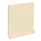 U.S. Ceramic Tile Color Collection Matte Khaki 4-1/4 in. x 4-1/4 in. Ceramic Stackable Left Cove Base Wall Tile-DISCONTINUED