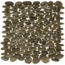Splashback Tile 3D Pebble Rock Beige 12 in. x 12 in. Marble Mosaic Floor and Wall Tile-DISCONTINUED