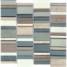MS International Paradise Bay 12 in. x 12 in. x 8 mm Glass Stone Metal Mesh-Mounted Mosaic Tile