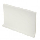 U.S. Ceramic Tile Color Collection Matte Bone 4 in. x 6 in. Ceramic Cove Base Wall Tile-DISCONTINUED