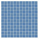 EPOCH Oceanz O-Blue-1721 Mosiac Recycled Glass Anti Slip Mesh Mounted Floor and Wall Tile - 3 in. x 3 in. Tile Sample